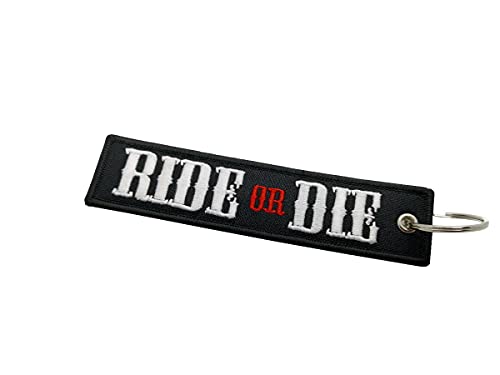 Streetculture Ride or die - Llavero de nailon duradero y resistente