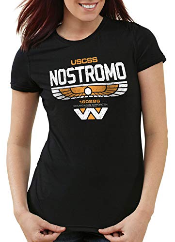 style3 Nostromo Camiseta para Mujer T-Shirt Weyland-Yutani Corporation, Talla:XXL