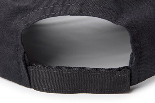 styleBREAKER Gorra clásica de 6 Paneles con Superficie cepillada, Gorra de béisbol, Ajustable, Unisex 04023018, Color:Negro