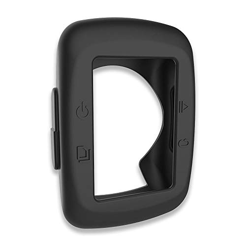 subtel® Tapa Trasera Compatible con Garmin Edge 200 / Edge 500 Silicone Funda Protectora Case Cover Etui Sleeve Negro