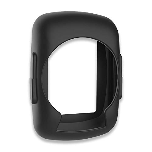 subtel® Tapa Trasera Compatible con Garmin Edge 200 / Edge 500 Silicone Funda Protectora Case Cover Etui Sleeve Negro