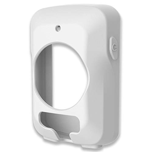 subtel® Tapa Trasera Compatible con Garmin Edge 820 / Edge Explore 820 Silicone Funda Protectora Case Cover Etui Sleeve Blanco