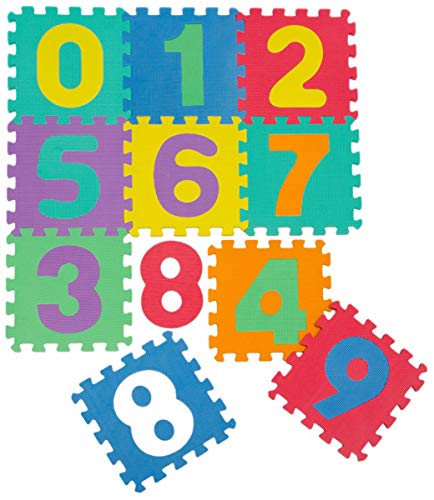 Suelo para niños puzle 31,5x31,5x1cms de goma Eva Letras,números