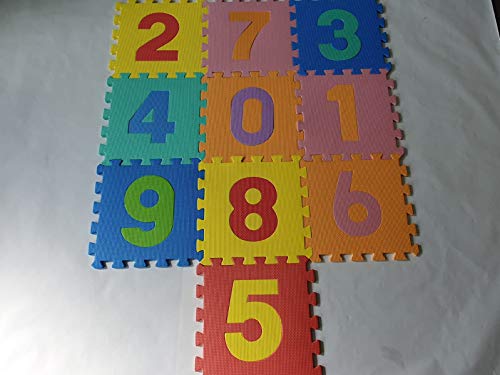 Suelo para niños puzle 31,5x31,5x1cms de goma Eva Letras,números