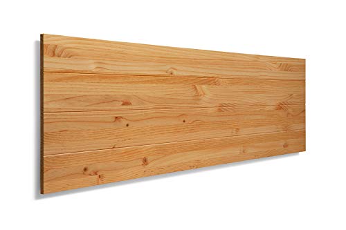 SUENOSZZZ-ESPECIALISTAS DEL DESCANSO Cabecero de Cama de Madera TREVINCA Color Haya para Pared. Cabecero de Tablas Horizontales. Estilo Vintage, para Camas de 150