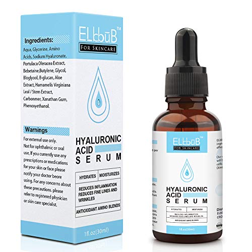 Suero de Ácido Hialurónico 30ml - Vegano, Cruelty-Free, Orgánicopara Eliminar Líneas de Expresión y Arrugas Hidratación Suave y Fácil Absorción Para Rostro y Ojos