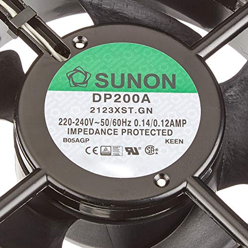 Sunon DP200A2123XST - Ventilador (120x120x38mm, CA 230V, 2700 U/min, 44dBA rodamiento de deslizamiento)