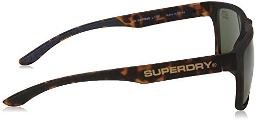 Superdry Combat Gafas de Sol, Rubberised Tort, OS para Hombre