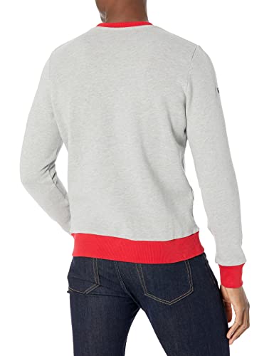 Superdry Core Logo AC Ringer Crew Sudadera, Athletic Grey Marl, M para Hombre