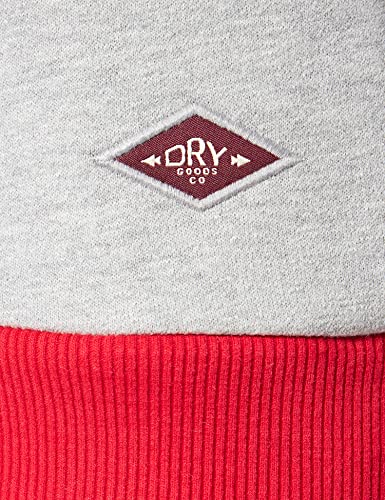 Superdry Core Logo AC Ringer Crew Sudadera, Athletic Grey Marl, M para Hombre