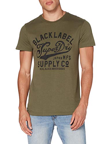 Superdry Desert Classic tee Camiseta, Verde (Chive Bc3), XXL para Hombre