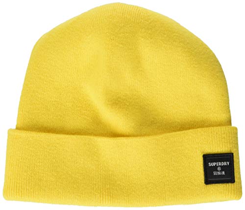 Superdry Fine Lux Beanie Conjunto de Accesorios de Invierno, Staten Yellow, OS (Talla del Fabricante:OS) para Mujer