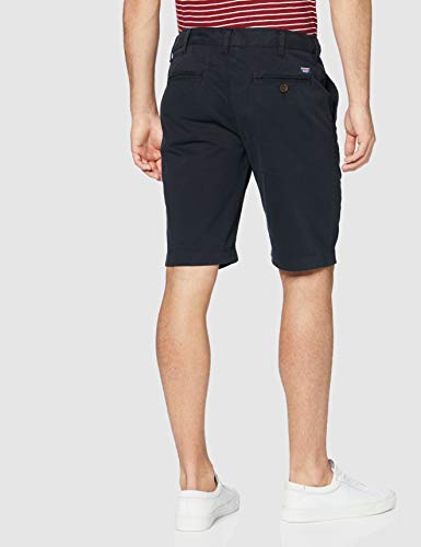 Superdry International Chino Short Pantalones Cortos, Azul (Midnight Navy 56T), 32W para Hombre