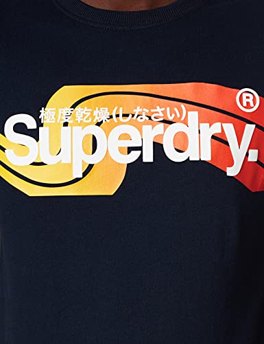 Superdry M1011007a CL Cali tee, Azul Marino, L para Hombre