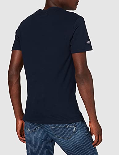 Superdry M1011007a CL Cali tee, Azul Marino, L para Hombre