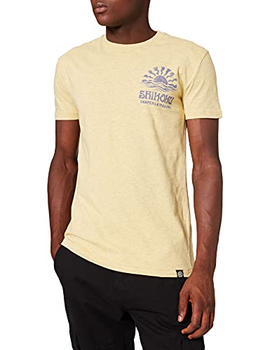 Superdry M1011012a La Beach Surf tee, Amarillo Claro, XL para Hombre