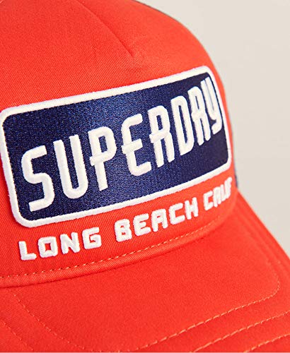 Superdry M9010165a Gorra con Logotipo de camión, Apple Red, Talla única para Hombre