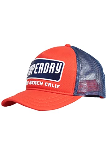 Superdry M9010165a Gorra con Logotipo de camión, Apple Red, Talla única para Hombre