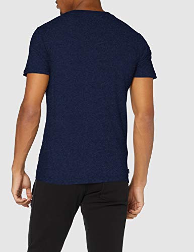 Superdry OL Classic Vee tee Camiseta, Midnight Oasis Blue Grit, M para Hombre
