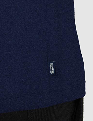 Superdry OL Classic Vee tee Camiseta, Midnight Oasis Blue Grit, M para Hombre