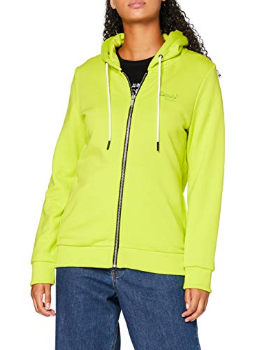 Superdry OL Elite Ziphood BR Capucha, Amarillo (Sulphur Spring Y5y), XS (Talla del Fabricante:8) para Mujer