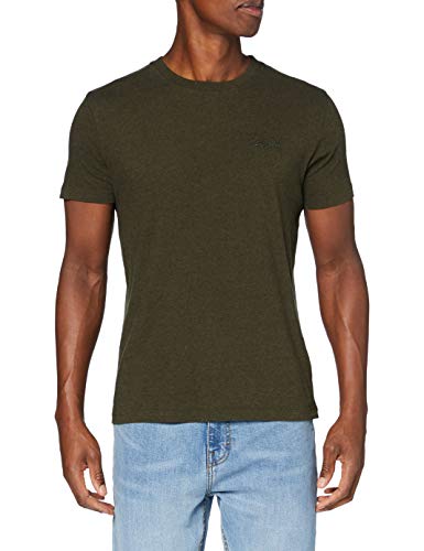 Superdry OL Vintage Emb tee Camiseta, Arena de Color Caqui de Invierno, M para Hombre