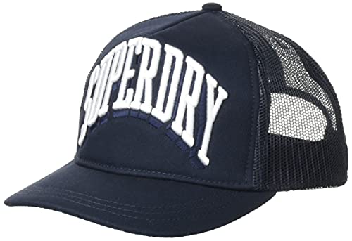 Superdry Sport Tri Logo Trucker Cap Gorras, Eclipse Navy, One Size para Hombre