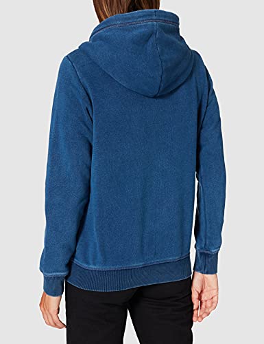 Superdry Vintage Logo Emb Zip Hood BB Sudadera con Capucha, Azul Oscuro, XL para Mujer