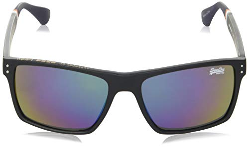 Superdry Yakima Gafas de Sol, Matte Black/Triple Fade Revo, Einheitsgröße para Hombre