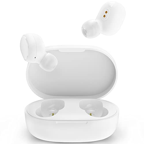 Superpow Xiaomi Redmi Airdots 2, Bluetooth 5.0 Auriculares Inalámbricos Xiaomi, Wireless Earbuds Auriculares Estéreos Manos Libres con Micrófono, Anti-transpiración IPX4, Estuche de Carga Magnét