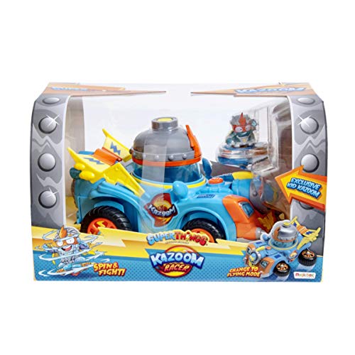 SuperThings Rivals of Kaboom - Secret Spies - Vehículo Kid Kazoom (PSTSP112IN50) con Cañón, Incluye 1 Figura