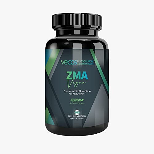 Suplemento Deportivo con Vitamina B6, Zinc y Magnesio - ZMA Vegan - 160 Cápsulas Vegetales - Contribuye a la Función Muscular Normal - Propiedades Antioxidantes