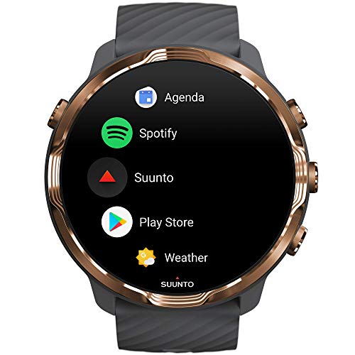 Suunto 7 Reloj Inteligente versátil para Practicar Deporte con Wear OS de Google, Unisex, Gris/Cobre, Talla Única