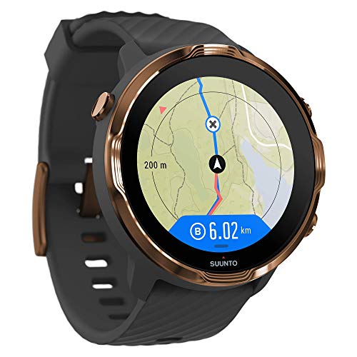 Suunto 7 Reloj Inteligente versátil para Practicar Deporte con Wear OS de Google, Unisex, Gris/Cobre, Talla Única