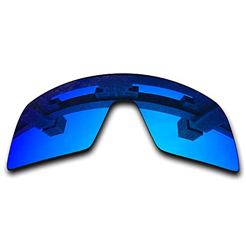 SYEMAX Lentes de repuesto polarizadas para espejo compatible con gafas de sol Oakley Sutro (OO9406) - Varias opciones, Azul hielo polarizado., Talla única