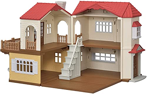 Sylvanian Families-La Grande Maison éclairée Casa con luces (EPOCH 5480), Paquete optimizado , color/modelo surtido