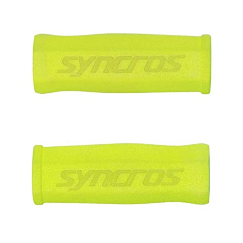 Syncros Puños de espuma para bicicleta, color amarillo
