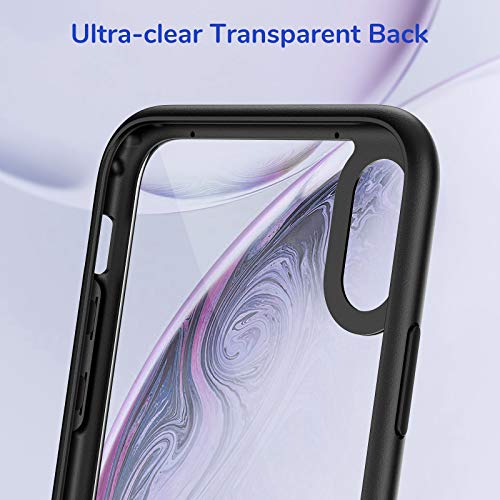 Syncwire Funda iPhone XR - UltraRock Funda Protectora para iPhone XR con Protección Avanzada Ante Caídas y Tecnología de Cámara de Aire Protectora para Apple iPhone XR (2018) - Negro Mate
