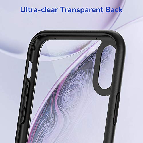 Syncwire Funda iPhone XR - UltraRock Funda Protectora para iPhone XR con Protección Avanzada Ante Caídas y Tecnología de Cámara de Aire Protectora para Apple iPhone XR (2018) - Negro Mate