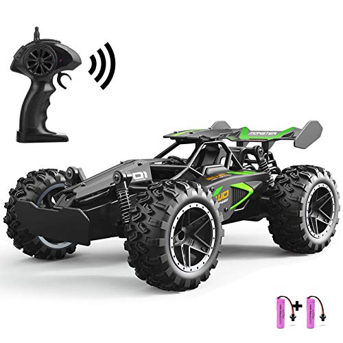 SZJJX RC Car Remote Control Truck 2.4Ghz 20KM / H Alta Velocidad 2WD Racing Cars RTR Electric Rock Climber Fast Race Buggy Hobby Toy para niños Regalo (Verde)