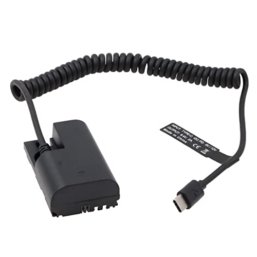 SZRMCC LP E6 DC acoplador de batería simulada a Tipo C USB C PD Trigger Cable para Canon 5D2 60D 70D 80D Cámara SmallHD 501502702 Monitor