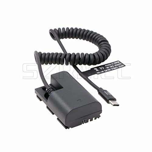 SZRMCC LP E6 DC acoplador de batería simulada a Tipo C USB C PD Trigger Cable para Canon 5D2 60D 70D 80D Cámara SmallHD 501502702 Monitor