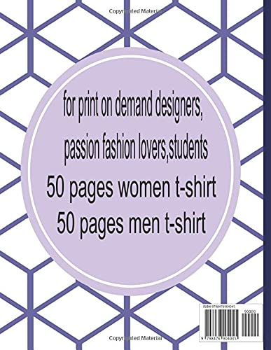 t-shirt design sketchbook for artist designer: for designers merch by amazon, print on demand designers, passion fashion lovers, sellers print on demand ,students