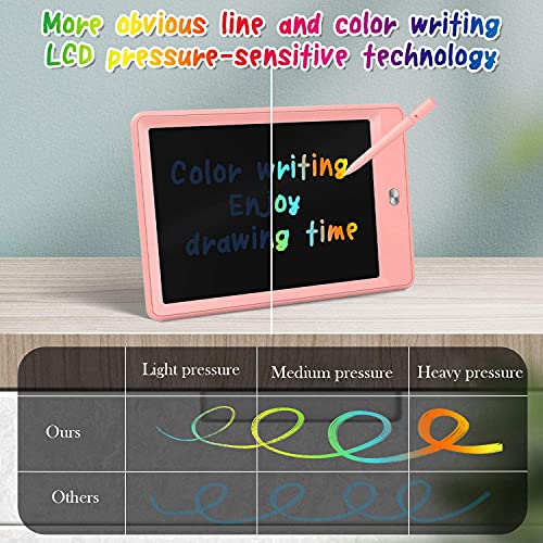 Tableta de escritura LCD, Tableta de dibujo colorida para niños pequeños, Tabletas de dibujo electrónicas reutilizables y borrables, Juguete educativo y de aprendizaje juguete niño 2 3 4 5 6 7años
