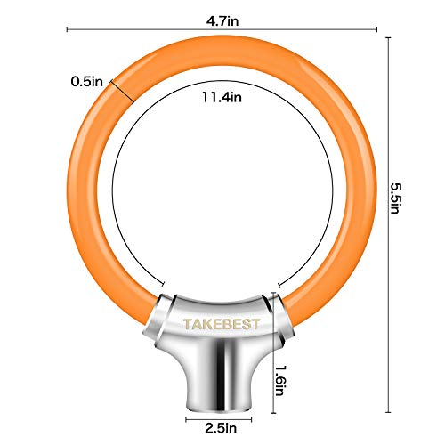 TAKEBEST Candado De Bicicleta Bloqueo De Cable Bloqueo De Bicicleta Bloqueo Antirrobo Anillo De Bloqueo, Libremente Combinable El Nuevo Ultra-pequeño Candado