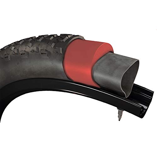 Tannus Armour Puncture Round Protection, Agarre Alto con Baja Resistencia a la Rodadura, fácil Montaje, Reutilizable, selección de neumáticos y Bandas de rodamiento Libres, Rojo, 700 x 42-47C