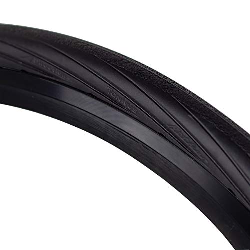 Tannus Tire Cubierta Sólida Airless 700x28c (28-622) Portal | Neumático Macizo Sin Aire 100% Antipinchazos, Bici Carretera, Color Midnight (Negro), Dureza Regular