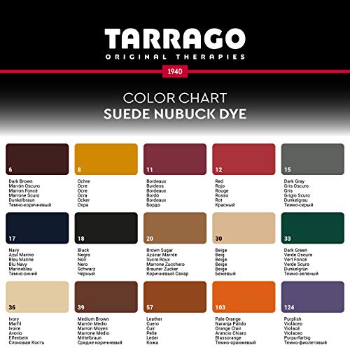 Tarrago | Tinte para Ante | Color Azul Marino | Suede Nubuck Dye 50 ml | Tinte Para Zapatos, Calzado, Bolsos y Accesorios | Apto Para Ante Natural y Sintético, Nobuck y Similares