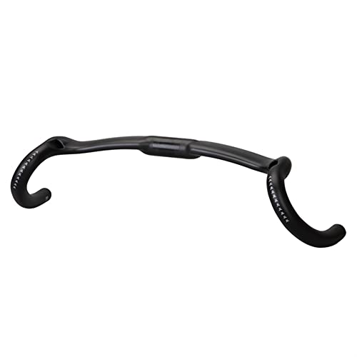 TASJS Manillar de Fibra de Carbono Handletros de ciclocross Handlebars 370/390/410mm Manillar de Bicicleta,for Ciclismo,Piezas de Ciclismo de Carreras (Color : 390MM)