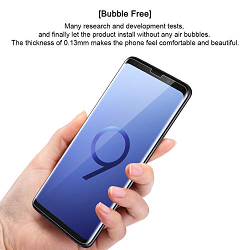 TAURI 3 Pack HD Clear Screen Protector de Pantalla 3D Cobertura Completa Soft TPU Compatible con Samsung Galaxy S9 Cobertura Máxima, Sin Burbujas Sin Aplicación Anti-Oil y Anti-Huellas Fácil Instalar